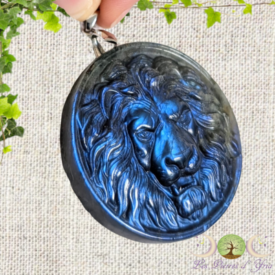 Pendentif Labradorite Lion