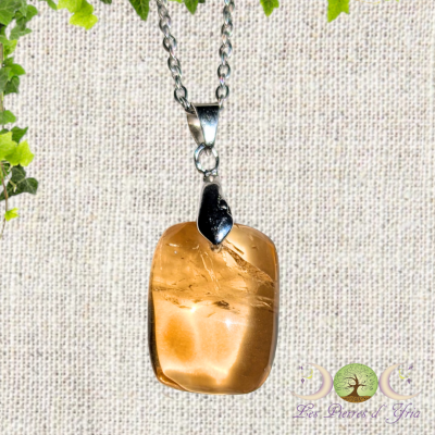 Pendentif citrine naturelle #3