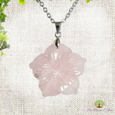 Pendentif Quartz rose 