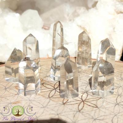 Prisme de cristal de roche de Madagascar (réf cr58) | Cœur de Pierres